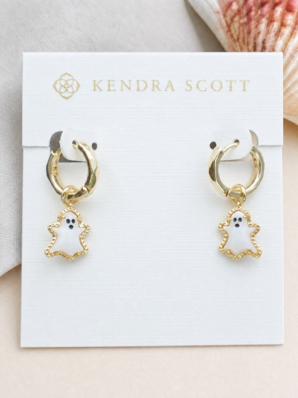 Kendra Scott Ghost Huggie Earrings